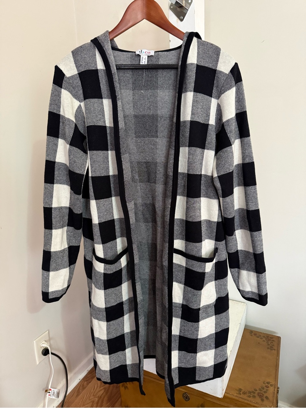 New Denim & Co Hooded Cardigan